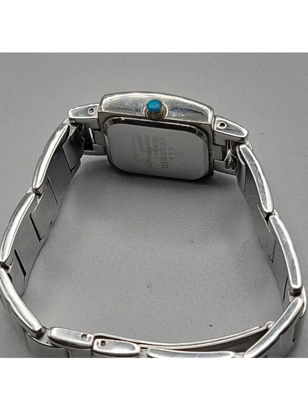 Vintage Android USA OKO Designs Square Silver Tone Women's Watch 22mm 6.5